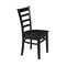 International Concepts Set of 2 Emily Side Chairs, Black C46-617P - alternate 4